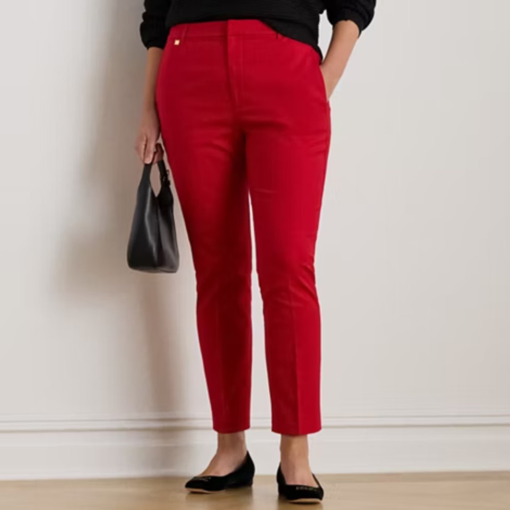 Lauren Ralph Lauren Vibrant Red Women's Pants